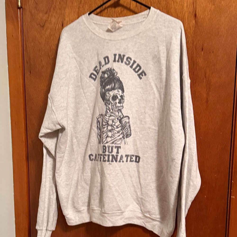 Gray Graphic Men's Sweater